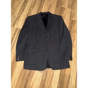 Today's Man Sport Coat Blazer Mens 40 R Wool‎ Made In Italy Sorrento Stripes